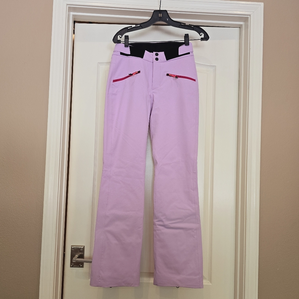 Bogner Loveshackfancy Nessa Ski Pants Lavender Mist Hibiscus Purple - Picture 14 of 16